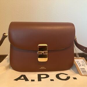 A.P.C. Grace Small Bag  (Brown)